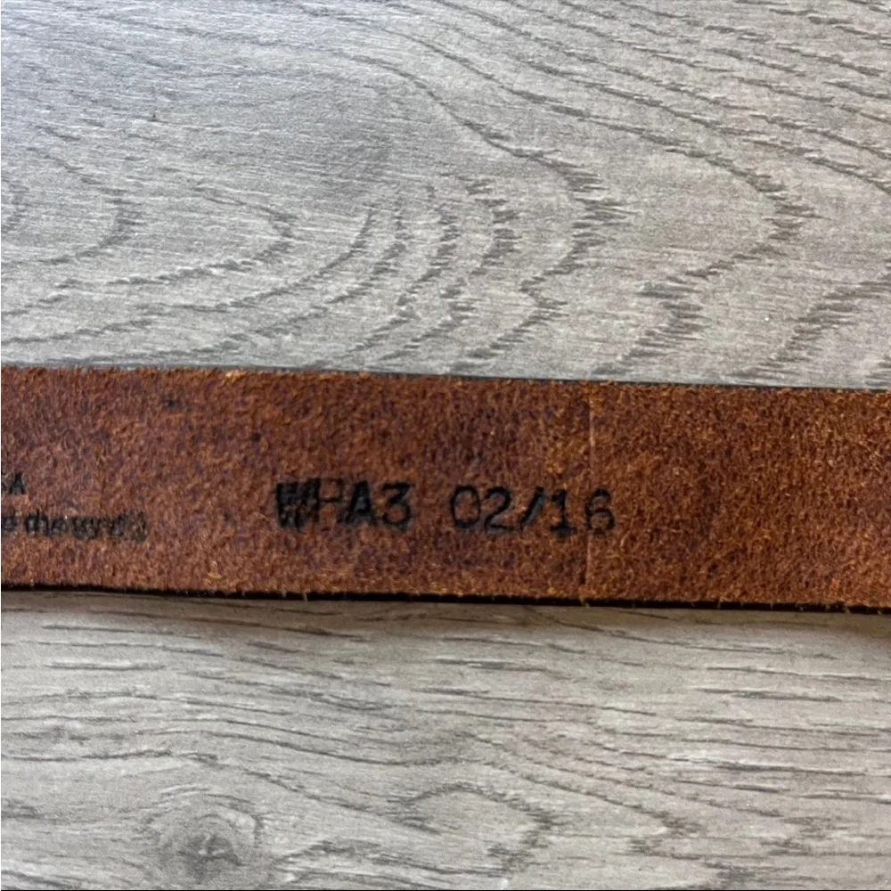 Justin Child’s Tropy Heart Leather Tooled Belt with Buckle (SM)